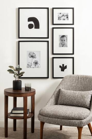 Kate and Laurel Gallery MDF Wall Matted Frame Set